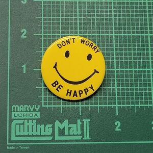 Yellow Smiley Face Button